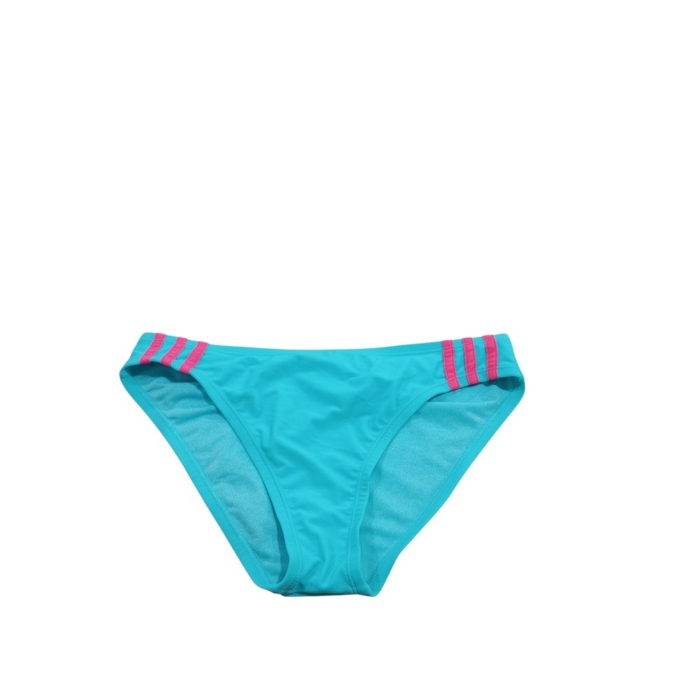 adidas Women's Bikini Swim Bottom Blue Pink Stretch Comfortable Fit Size S